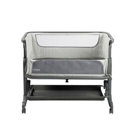 Babytrold - Bedside Sleep Tight with Wheels - Grey - 92 x 55 x 70.5-82 cm / Baby and Children