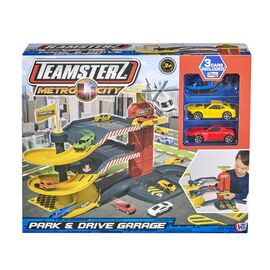 Teamsterz - Metro City Park and Drive Garage With 3 Cars / Toys