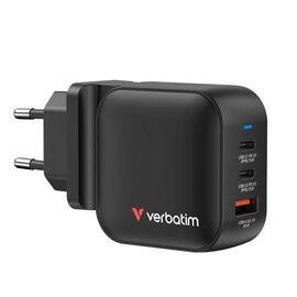 Verbatim - Mini GaN Charger 70W 3 Port US plug with EU and UK adaptors / Electronics