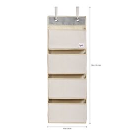 3 Sprouts - Hanging Wall Organizer - White Llama / Baby and Children