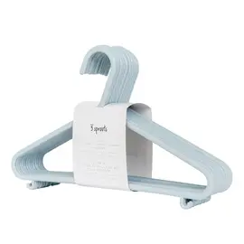 3 Sprouts - Wheat Straw Hanger (15 pcs.) - Blue - 17.5 x 29.5 cm / Baby and Children