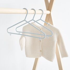 3 Sprouts - Wheat Straw Hanger (15 pcs.) - Blue - 17.5 x 29.5 cm / Baby and Children