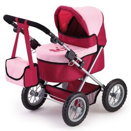 Bayer - Dolls Pram - Trendy - Red/Pink (13014AA) / Toys