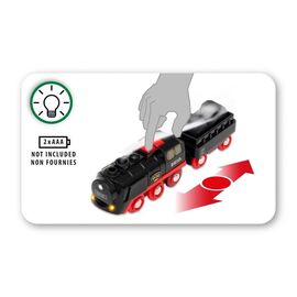 BRIO - Battery-Operated Steaming Train (33884) / Toys