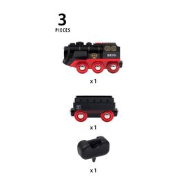 BRIO - Battery-Operated Steaming Train (33884) / Toys