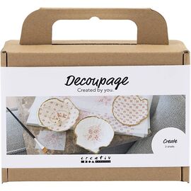 Creativ - Mini Craft Kit Decoupage, Mussel shells, soft rose, 1 pack - () / Toys