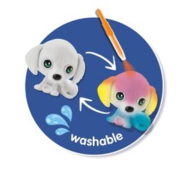 SES Creative - Blow Pens - Decorate 3 Puppies - (S14333) / Toys