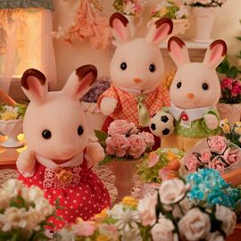 Sylvanian Families - Chocolate Rabbit Family (5655) / Toys