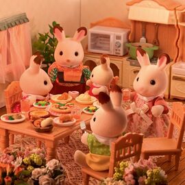 Sylvanian Families - Chocolate Rabbit Family (5655) / Toys