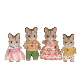 Sylvanian Families - Striped Cat Family (5180) / Toys