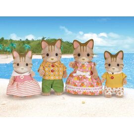 Sylvanian Families - Striped Cat Family (5180) / Toys