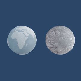 Winkee - Ice Cube Tray - Globe and Moon / Gadgets