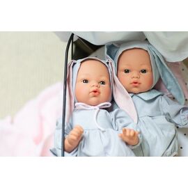 Asi - Koke doll in gray dress with a hood with rabbit ears / Toys