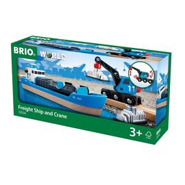 BRIO - Freight Ship and Crane (33534) / Toys