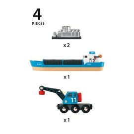 BRIO - Freight Ship and Crane (33534) / Toys