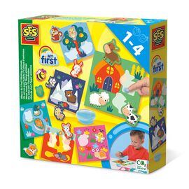 SES Creative - My First - Sticking Animals - (S14401) / Toys