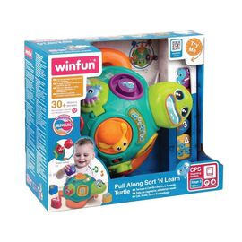 Winfun - Pull Along Sort 'N Learn Turtle (240301-NL) / Toys