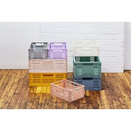 3 Sprouts - Modern Folding Crate Large Pink / Baby and Children