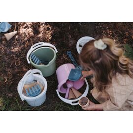 Dantoy - Bucket set w. Ice cream cones - Blue (4802) / Toys