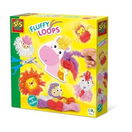 SES Creative - Fluffy Loops - Soft Yarn Animals - (S14010) / Toys