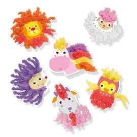 SES Creative - Fluffy Loops - Soft Yarn Animals - (S14010) / Toys