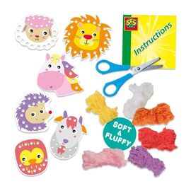 SES Creative - Fluffy Loops - Soft Yarn Animals - (S14010) / Toys