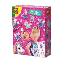 SES Creative - Tattoos and Glitter Unicorn - (S14724) / Toys