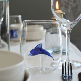 Winkee - Drinking Glasses - Handmade Dolphin / Gadgets