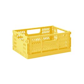 3 Sprouts - Modern Folding Crate Medium Yellow / Baby and Children