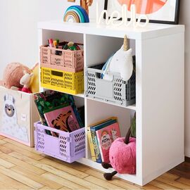 3 Sprouts - Modern Folding Crate Medium Yellow / Baby and Children
