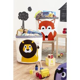 3 Sprouts - Storage Bin - Yellow Lion / Baby and Children
