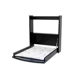 BabyTrold - Changing table for wall incl. mattress Black / Baby and Children
