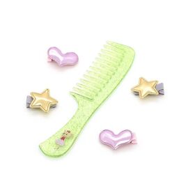 Lucky Doggy - Hair Accessories Green Brush - (OT-LDA5006) / Toys