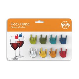 Winkee - Drinks Markers - Rock Hand Glass Marker - Set of 8 / Gadgets