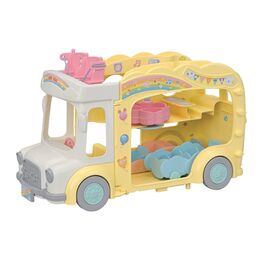Sylvanian Families - Rainbow Fun Kindergarten Bus (5744) / Toys