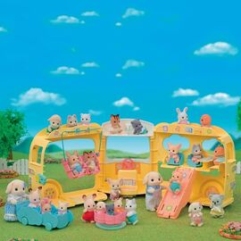 Sylvanian Families - Rainbow Fun Kindergarten Bus (5744) / Toys