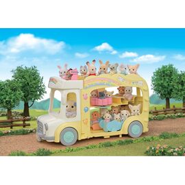 Sylvanian Families - Rainbow Fun Kindergarten Bus (5744) / Toys