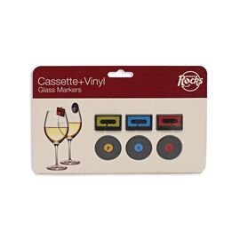 Winkee - Drinks Markers - Cassette+Vinyl - Set of 6 / Gadgets