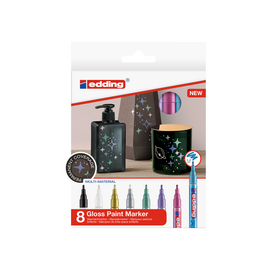 Edding - 751 Gloss Paint Marker Metallic Set - 8 pcs (702065) / Toys
