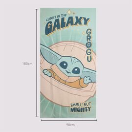 Star Wars The Mandalorian Grogu microfibre beach towel