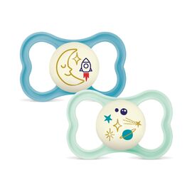 MAM - Air Night Silk 2p Box V - Blue - 16-36m / Baby and Children