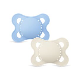 MAM - Orig Silk Pacifiers - Blue - 0-6 months / Baby and Children
