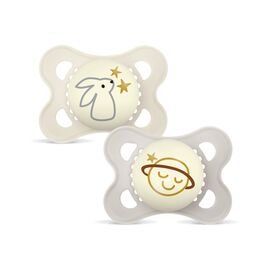 MAM - Original Night Silk Pacifiers - Neutral - 0-6m / Baby and Children