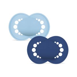 MAM - Original Silk 2p Box V Unprinted - Blue - 6-16m / Baby and Children