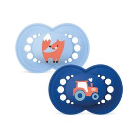 MAM - Original Silk 6-16m 2p Box V - Blue / Baby and Children
