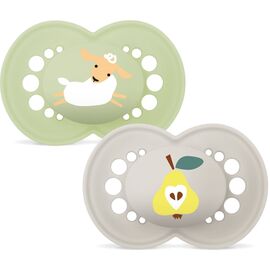 MAM - Original Silk Pacifiers - Neutral - 6-16m / Baby and Children