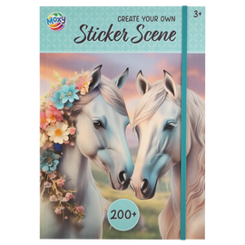 Moxy - Horse sticker scene book a4, 200+ stickers (190003) / Toys