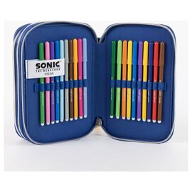 Sonic the Hedgehog triple pencil case |  Techbox