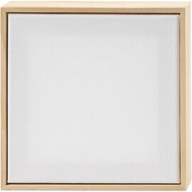 (Bundle) Stretched Canvas with Frame - size 15,8x15,8 cm - 280 g - white (25726) / Toys