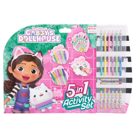 Gabby’s Dollhouse - 5-in-1 Coloring & Activity Set (GD24306) / Toys
